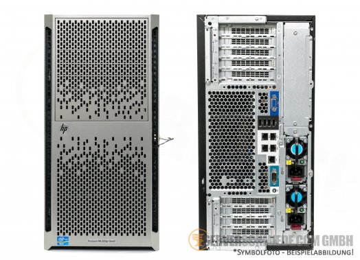 HP ML350p Gen8 Tower Server 8x 2,5" SFF 2x Intel XEON E5-2600 v1 v2 DDR3 ECC Raid P420i 2x PSU -CTO-